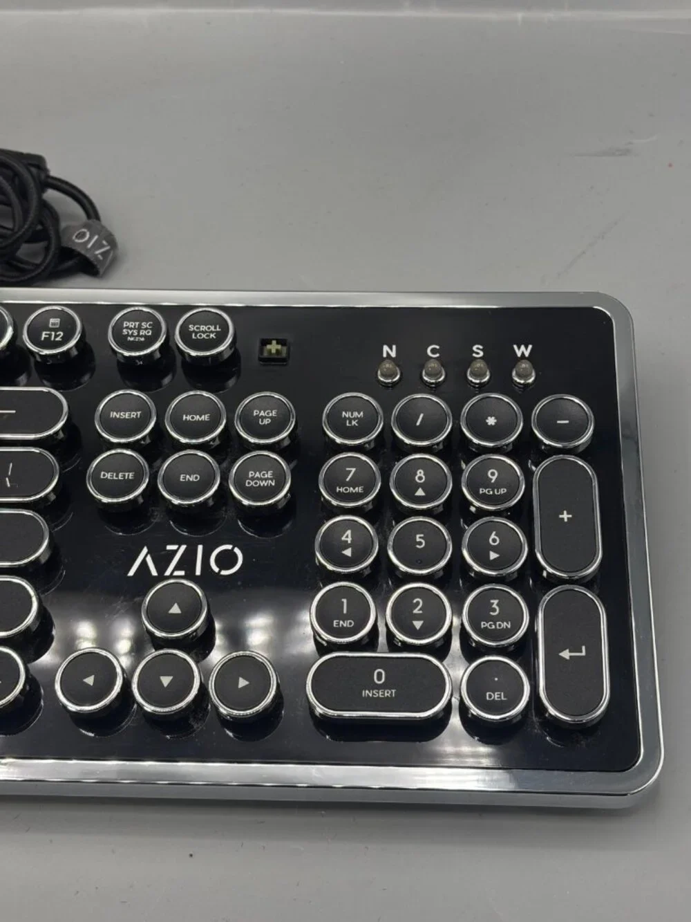 AZIO MK Retro Mechanical Keyboard Wired Black QWERTY English Model MK-RETRO-01